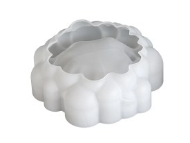 Molde silicona porta vela burbujas 